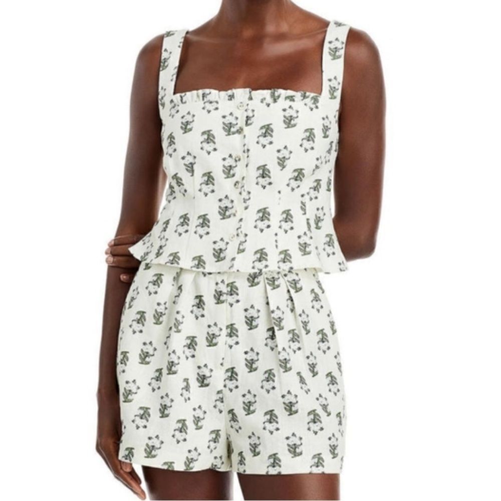 🔆Final Sale🔆 RHODE SET - Lined Linen Ari Crop Top & Shanti Short Sz 10 / 12